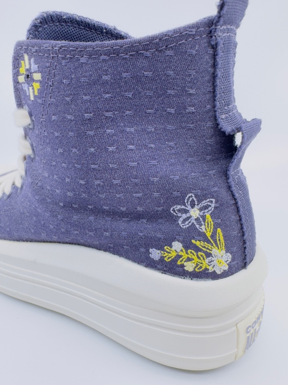 Converse Chuck Taylor All Star Move Platform High-Tops. Embroidered SZ 8.5 - Picture 6 of 13